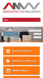 Mobile Screenshot of absolwencinawalizkach.pl